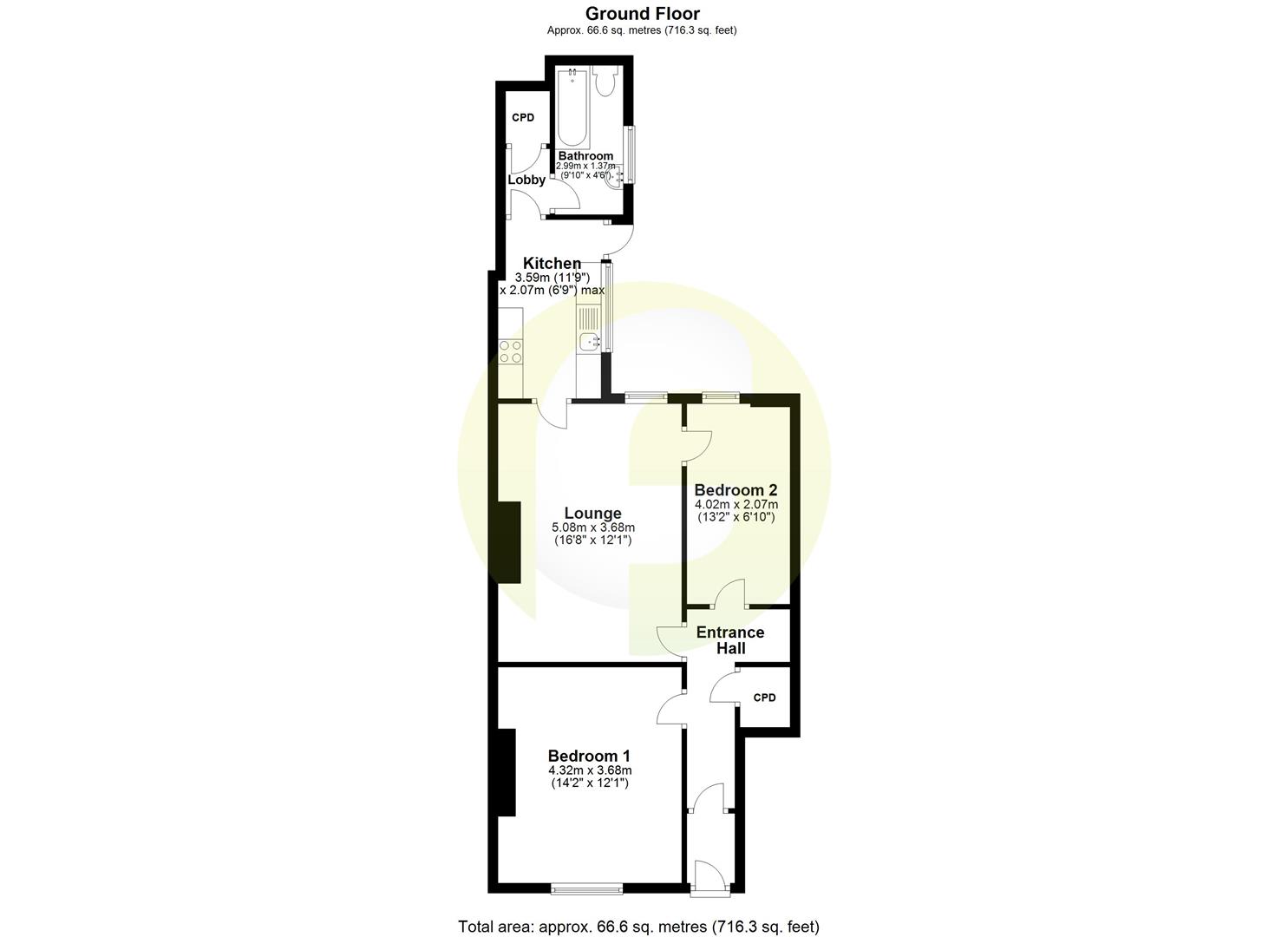 Floorplan.Chirton West View, North Shields